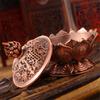 Buddhist Utensils Incense Burner Lotus Incense Censer Archaic Copper Alloy Sandalwood House Furnishings Home Office