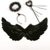 Sweet Demon Feather Wing Hair Band Halloween Cosplay Accessories Feather Wing  Cosplay Dress