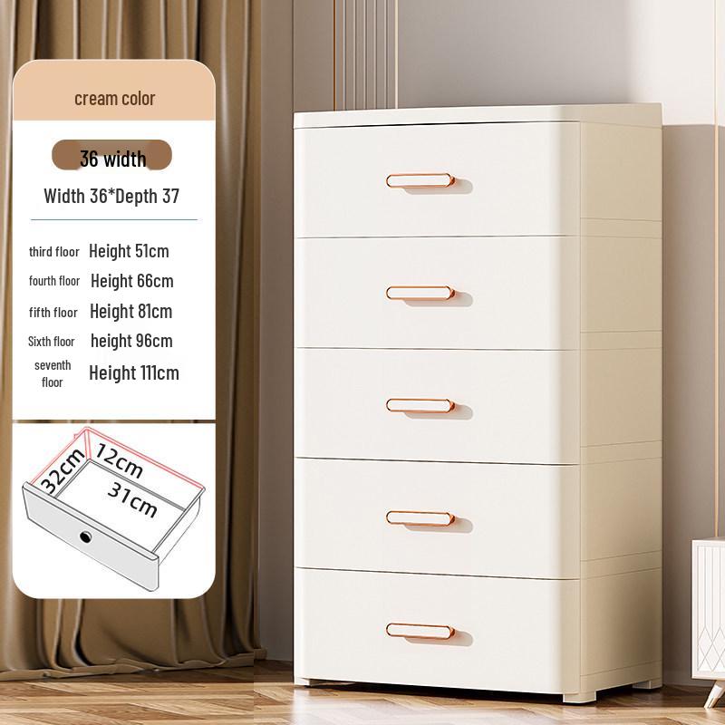 Thickened Drawer Storage Cabinet: Versatile Under-Desk, Living Room & Bedroom Organizer
