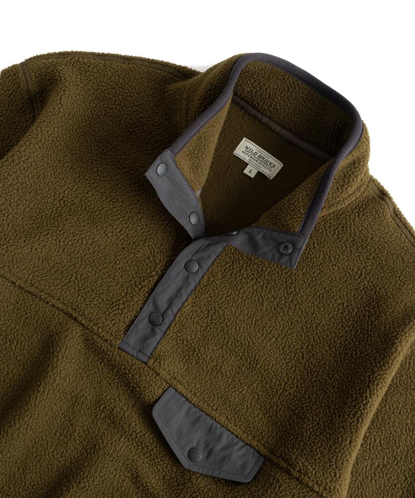Wild Bricks W24 Fleece Pullover (Olive)