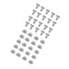 20 Set 304 Stainless Steel M6 Screws with Flange Nut Fasteners Hardware Greenhouse Supplies