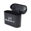 Car Vehicle Case Storage Box Black ABS Square Pressing Trash Can For SEAT Leon Ibiza Alhambra Arosa Tolendo Exeo Mk2 Mk3 Ateca Altea FR