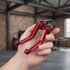 2Pcs Universal Cnc Alloy Motorcycle Brake Handle Adjustable Adjustable Front Rear Disc Brakes Double Disc Brake Handle Lever