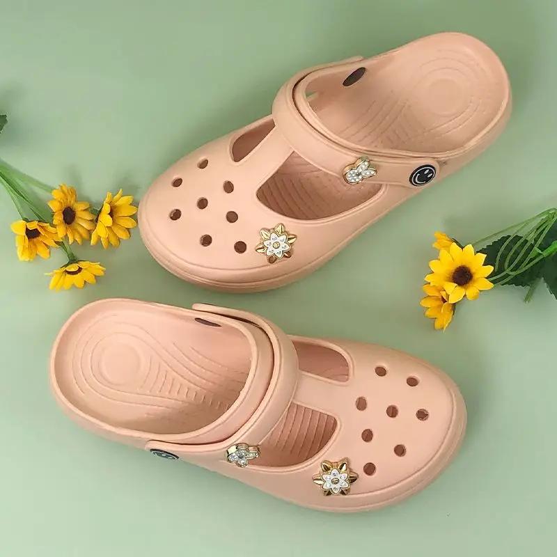Fashion Thick Sabot Women's Slippers and Ladies Sandals H Sandal Clappers Original Slides On Sale Promotion 2025 Luxury Easy Wears Shoes
