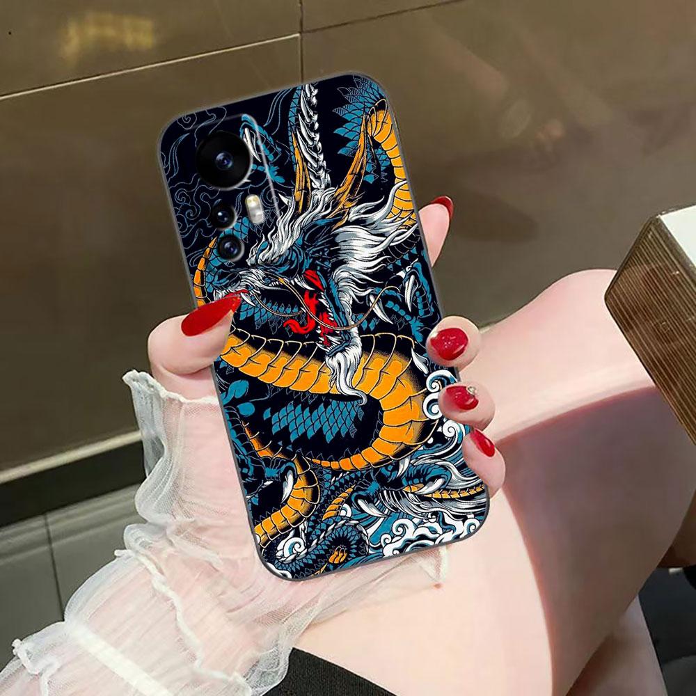 Mythical Dragon Tiger Cover Phone Case For Xiaomi 15 15T 14 14T 13 12T 11 11T POCO F8 F7 F6 F5 X7 X5 M6 M7 PRO Ultra DIY Case