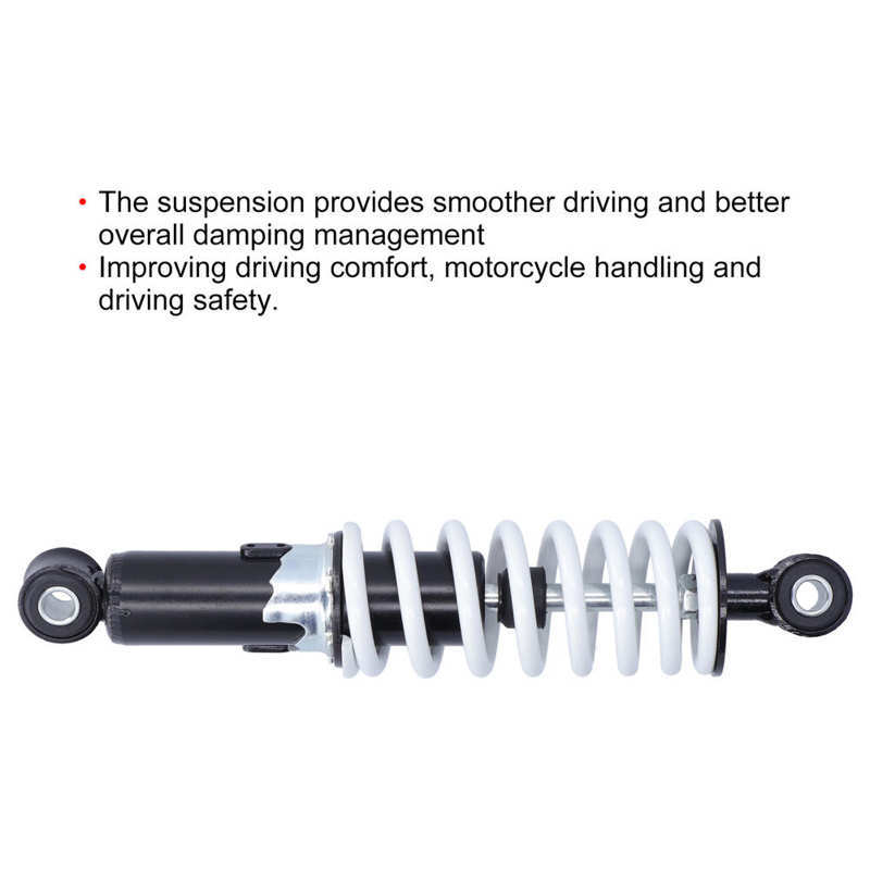 250mm Universal Motorcycle Adjustable Shock Absorber Damper Replacement for  ATV Go Kart Quad Dirt Sport