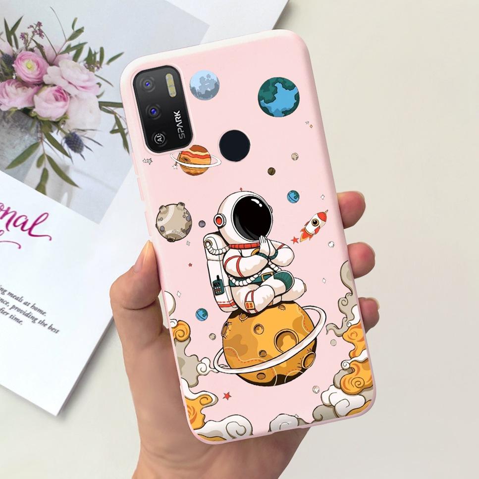 For Tecno Spark 5 Air 7.0" Case Space Astronaut Cute Cat Soft Silicone Cover For Tecno Spark5 Air KD6a Bumper Phone Case Coque