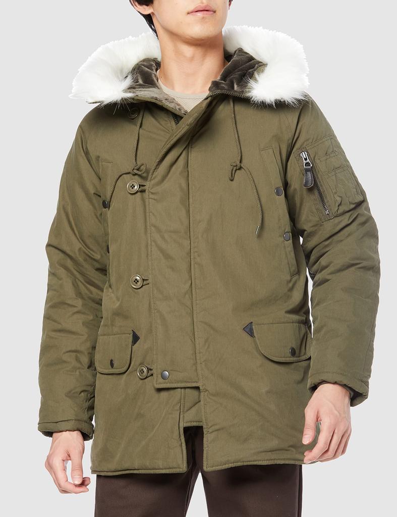 Outer FLIGHT JACKET OLIVE DRAB XXL [Houston] N/C N-3B Men's