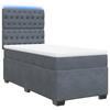 Maison Exclusive - Sommier à lattes de lit et matelas Gris foncé 90x190 cm Velours