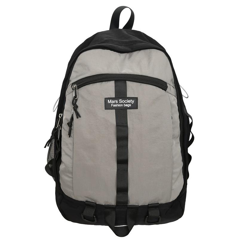 Damen Rucksack mit großem Fassungsvermögen Studentenschulranzen Herren Colorblock-Rucksack