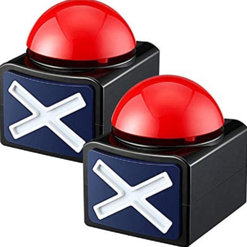 Game Answer Buzzer Alarm Button With Sound Light Trivia Quiz Got Talent Buzzer Educational Equipment Original School Supplies