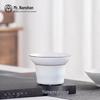 Matte White Ceramic Tea Strainer
