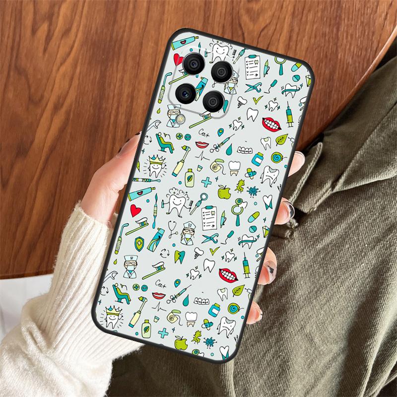 Dentist Tooth Dental Hygienist Case For Samsung Galaxy M12 M32 M52 M35 M55 M15 M11 M13 M14 M06 M16 M36 M56 M31 M53 M34 M54