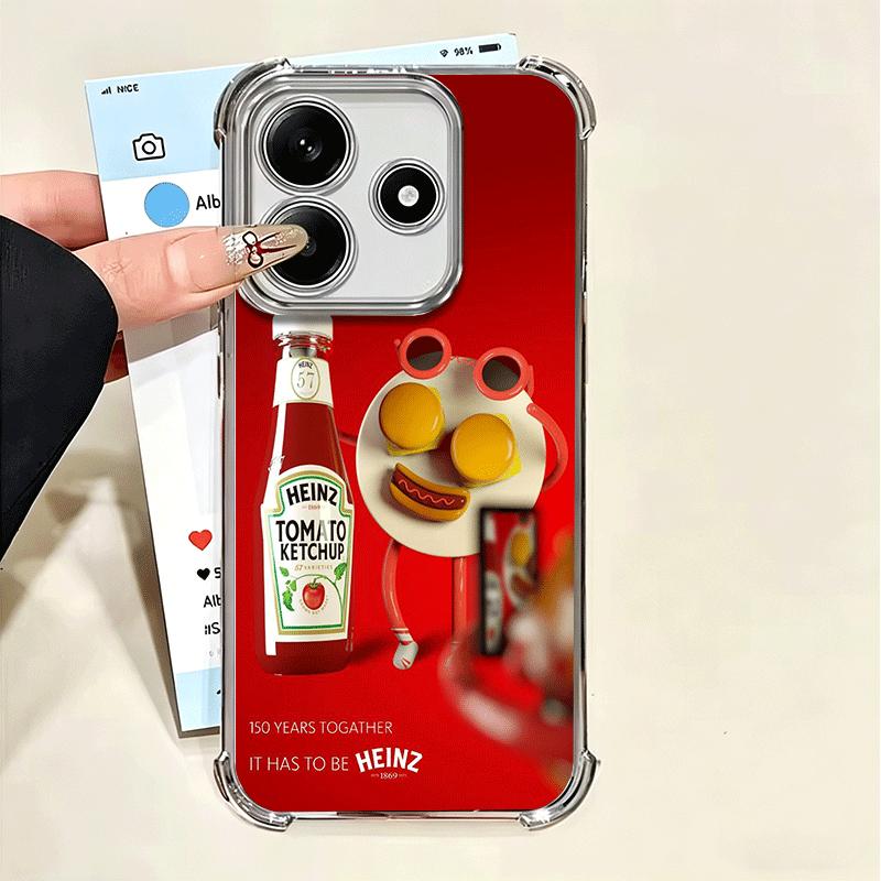 Lamm Heinz Tomaten Ketchup Weiche Handyhülle Für Xiaomi Poco X7 X8 Pro Max X6 X5 X3 F8 Ultra F7 M8 M7 M5S Redmi 15C 15A 15 14C 13C