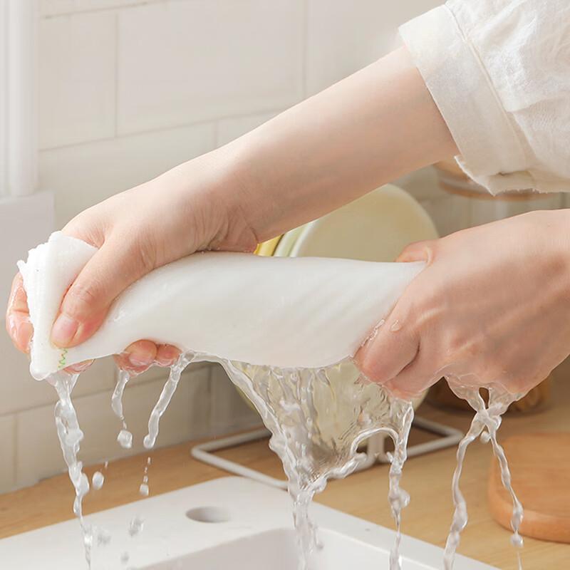 Curcubeu șervețel uleios Fire de bumbac multistrat Bumbac îngroșat Lavetă absorbantă pentru spălat vase Prosop pentru spălat vase fără ulei și fără păr