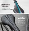 GORIX Bicycle Saddle Flat Thin Sports Black for Road Cross and Other Bicycles [Long Nose, Shape] Saddle, Waterproof, Shock-Absorbing, (NOKK GORIX)