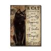 Poster Vintage 'Un Gatto Non È Solo Un Gatto' Stampe su Tela Gatto Nero Pittura Amico Animale Arte da Parete Quadro Decorazione Moderna per la Casa