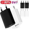1-5Pcs EU Plug USB Wall Charger For iPhone iPad Samsung Xiaomi Huawei Honor Google Universal 5V 1A Phone Charger Power Adapter