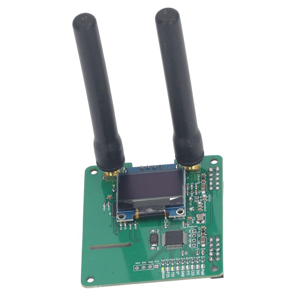 MMDVM Duplex Hotspot Modul Dual Hat Board UHF VHF Dualantenne mit 0,96 Zoll organischem LED für DMR YSF