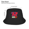 Marco Bezzecchi 72 Bucket Hat For Women  Fisherman Hats Casual Beach Travel Caps Breathable Harajuku Printed Sunscreen Hats