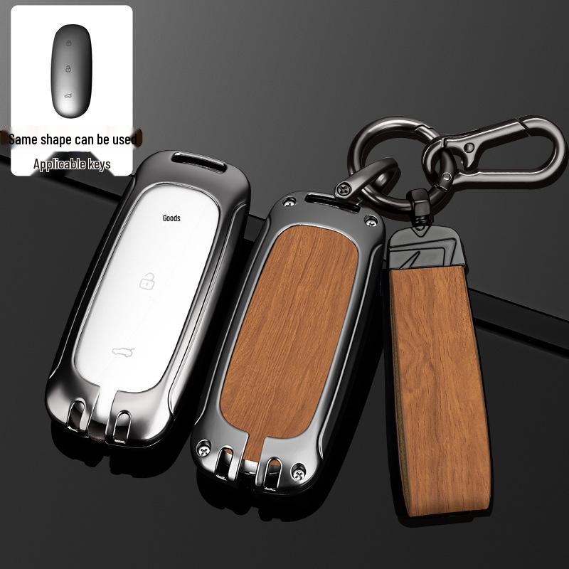 L9/L8/L7MAX Schlüsselhülle: Premium Metallschale, Ein-Schnallen-Schutz für Herren-Autoschlüssel