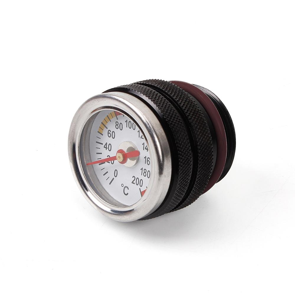M30X1.5 Motorcycle Fuel Cap Tank Oil Temperature Gauge Engine Valve Cover Oil Filler Cap For 87-98 Kawasaki 650 KLR CAP021