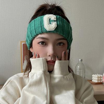 Lady Hair Band Wide High Elasticity Knitted Sports Head Wrap for Washing Face