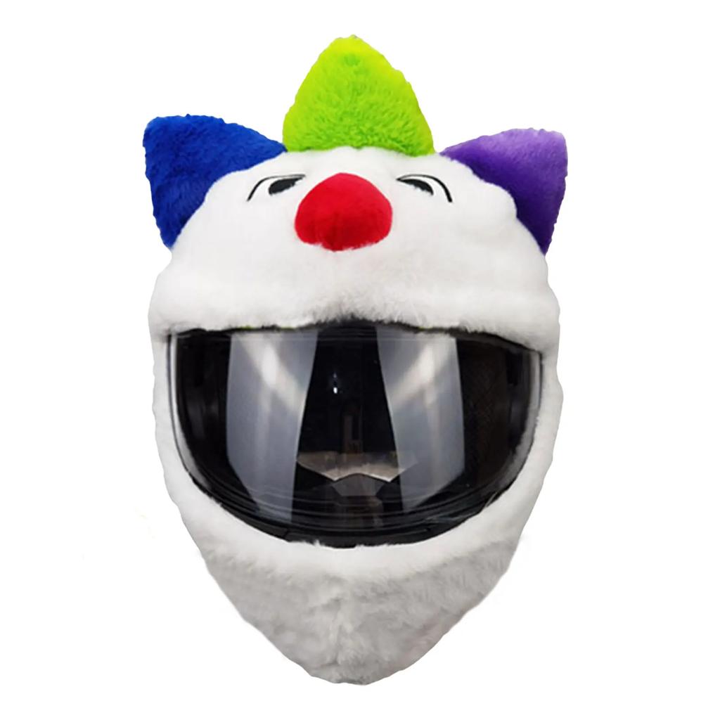 Motorcycle Helmet Covers Funny Cartoon Plush Helmet Protective Cover Helmet Full Face Covers for Personalized Helmets Party