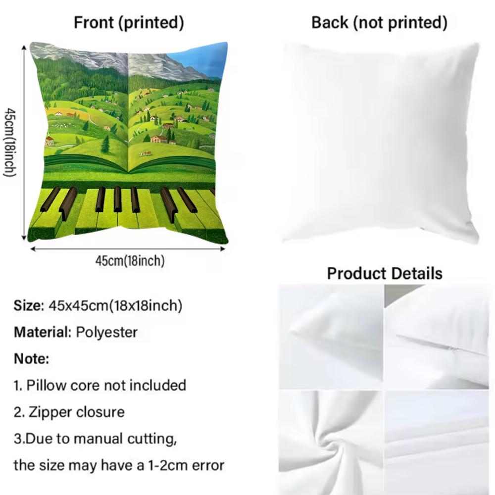 Popular Fashion Brand Mulgil Kim Cushion Cover Soft & Easy-Wash Pillow Case – Versatile For Couch, Bed, Travel And Office