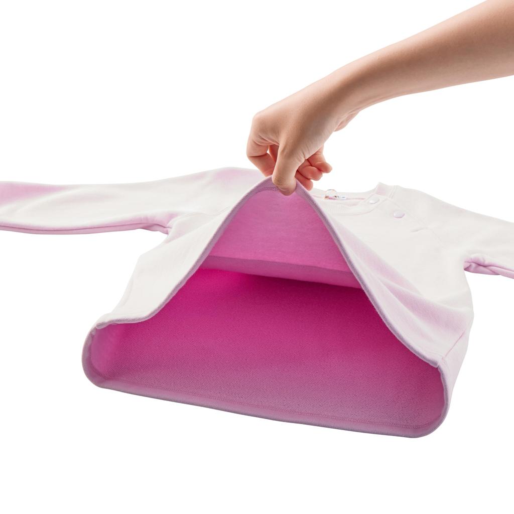 MIKI HOUSE Back Logo Dress, Long Sleeve, Solid Color, One-Point Logo, for Girls, Baby, Kids, Kindergarten, 80cm, Lavender, 10-1914-149, Web Exclusive