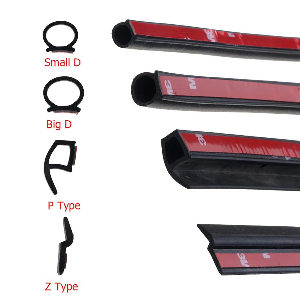 Car Door Seal Strip Auto Rubber Door Sealing Strips Car Door Protector Door Guard Noise Insulation Soundproof Z P D Type Seals