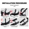 Aluminum Alloy Bicycle Handlebar Extender Multifunctional Black Handlebar Extension Bracket Bicycle Extension Frame