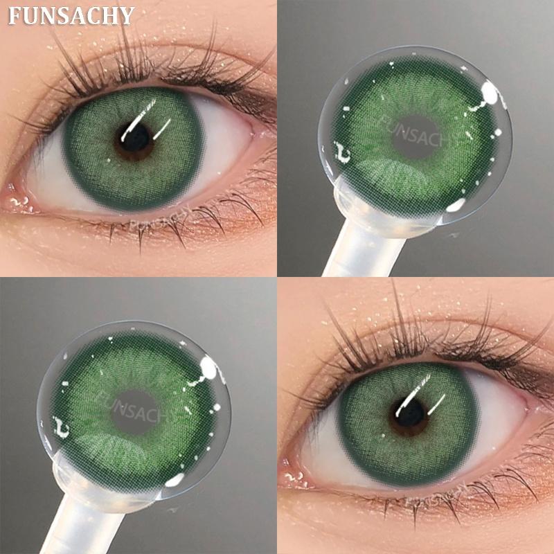

FUNSACHY Новые цветные контактные линзы коричневые синие натуральные цветные контактные линзы годовые 2 шт. Beauty Pupils Cosmetic Korean Softlens
