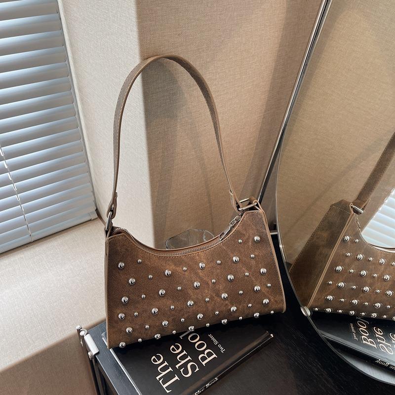 Trend Fashion Rivet Handbag Summer New Personalized Casual Shoulder Underarm Bag Women's Bag