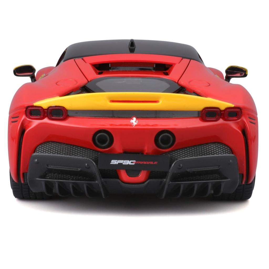 Bburago Scale Ferrari SF90 Stradale Assetto Fiorano Red Race Sports Car Diecast Model Car Finished Product 1/18 #50 / 18-16021