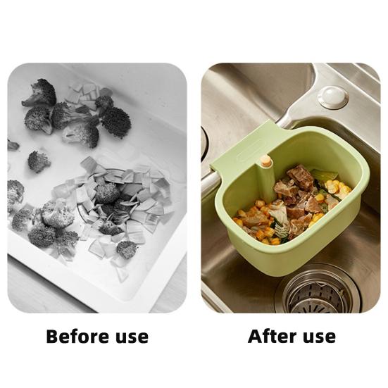 Drain Basket with Separation Filter Design Quick Filtration Press Open Cover 2-in-1