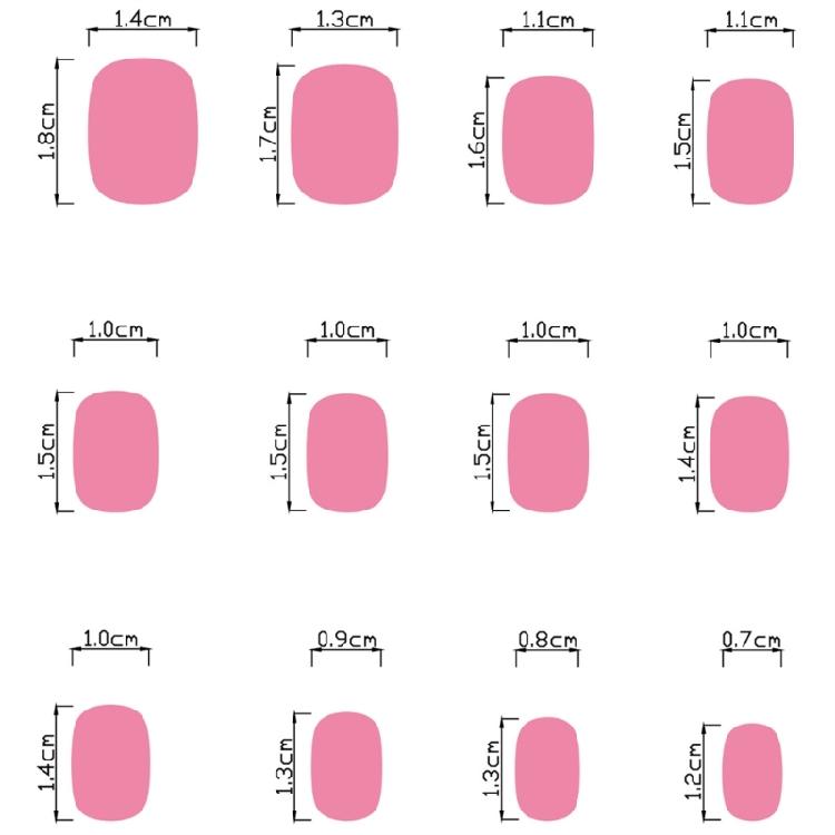 24 Pcs/Set Christmas Tree Artificial Nail False Nail French Snowflake Full Cover Stick on Nail Press On Nail