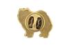 Chow Chow - Broche de cachorro em caixa decorativa, pino elegante banhado a ouro, pino de lapela da marca Art-Dog