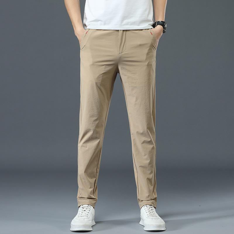 Pantalones Casuales Elásticos Ajustados de Alta Gama para Hombre 2023 - Modernos, Versátiles, Estilo de Negocios