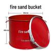 Naidugao Fire Sand Bucket with Lid & Hoop