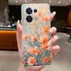 Hülle für OPPO Reno 8 5G Mode Schmetterlingsblumen Klar Weiches TPU Silikon Rückseite für OPPO Reno 8 Pro / Reno8 5G Handyhülle