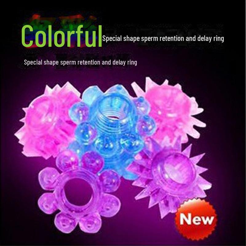 Men's Silicone Delay Lock Ring - Wolf Tooth Design for Enhanced Pleasure