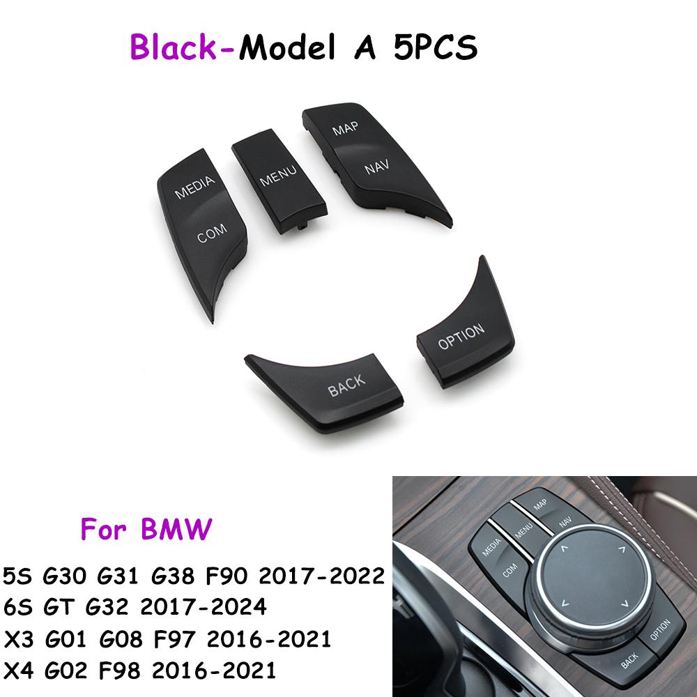 G30 G31 F90 G32 G11 G12 G01 G02 F97 F98 Car Central Console CIC IDrive Multimedia Control Button Cover Trim For BMW 5 6 7 X3 X4