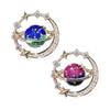 High-end Anti-running Cosmic Planet Brooch Buckle Summer Niche Design Clothes Accessories Temperament Neckline Pin