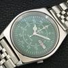 GENUINE VINTAGE SEIKO 5 AUTOMATIC 7019A JAPAN MENS GREEN DIAL WATCH A708718-1