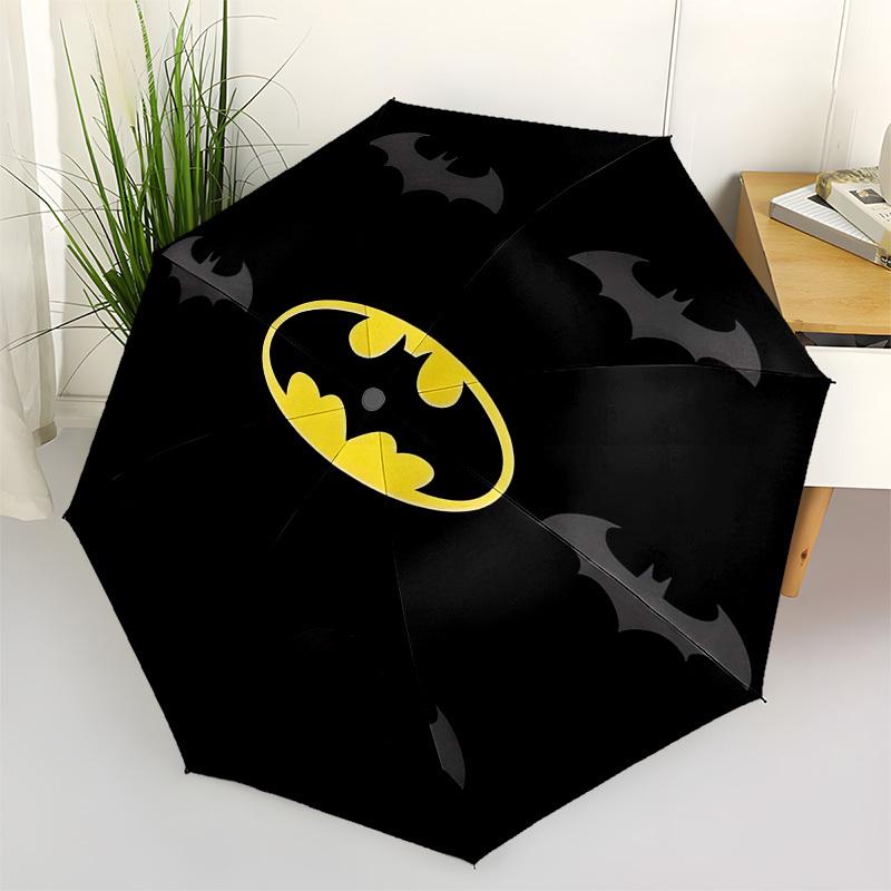 

1pc Batman Symbol with Bats Pattern Umbrella with Plastic Handle,Suitable for All Seasons Travel Outdoor Multi-functional UmbrellaDCS268