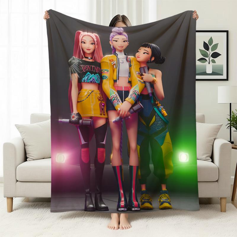 Kpop Witchers Witchers Peripheral Blankets Blankets Flannel Nap Blankets Blankets Printed Office Sofa Blankets