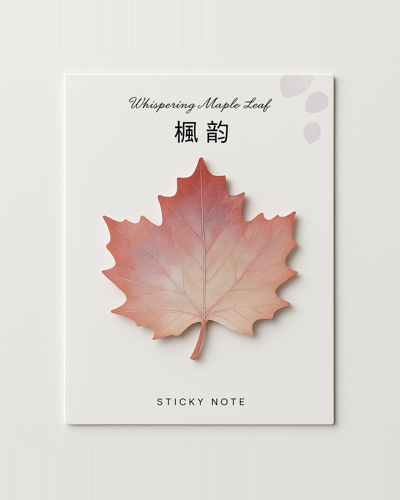 30 Sheets/pad Fallen Leaves Notes Self-stick Notes Schedule Self Adhesive Memo Pad Sticky Notes Bookmark Planner Stickers
