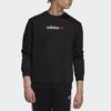 Adidas Originals Trefoil Linear Crew Sweatshirt Men Sweatshirt Black FT9281