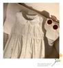 Korean Style Girls' Floral Dress - Summer 2026 Cotton Lace Sleeveless with Doll Collar